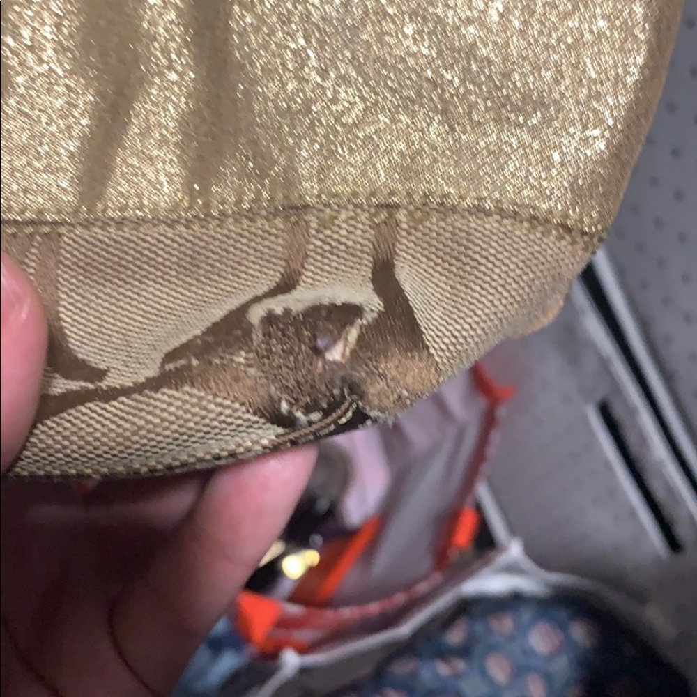 Old Style Coach Purse - Gold/Tan - Picture 8 of 8